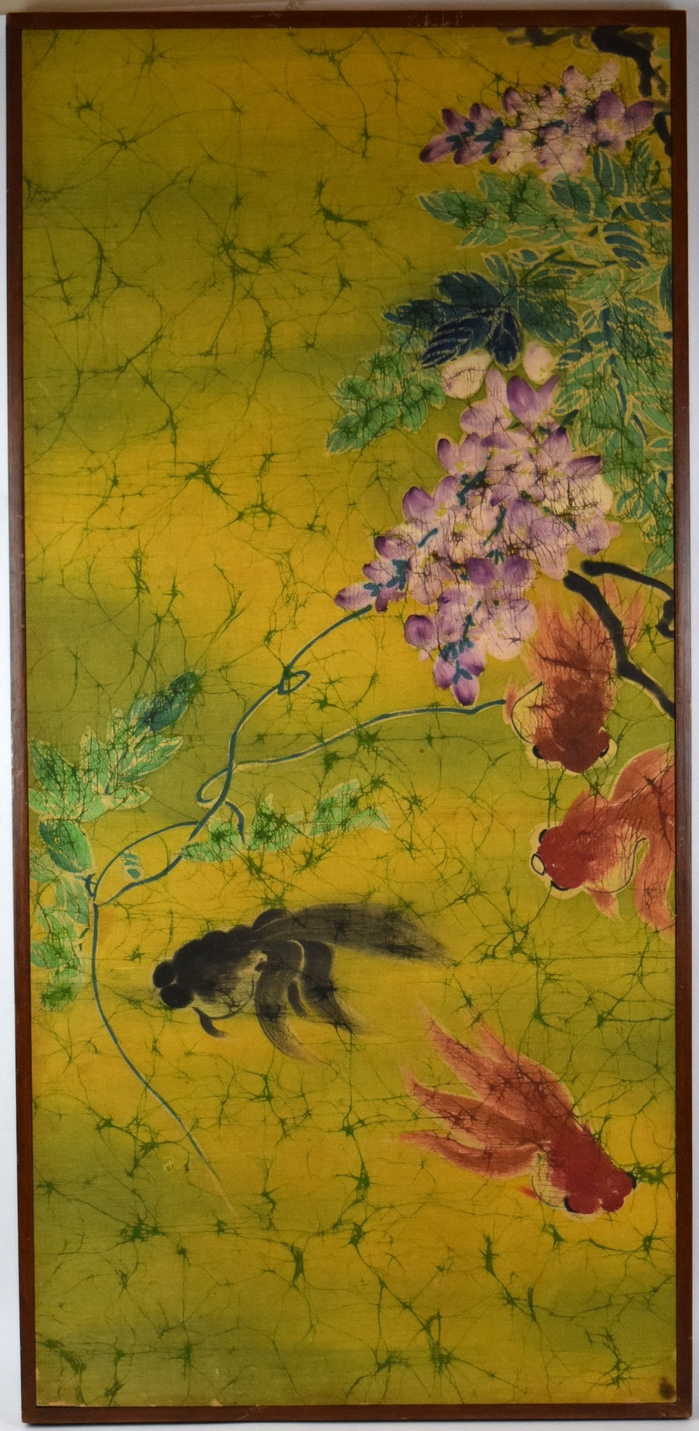 Chinese Taiwan Handcraft Batik Painting with Fish (1 of 15)