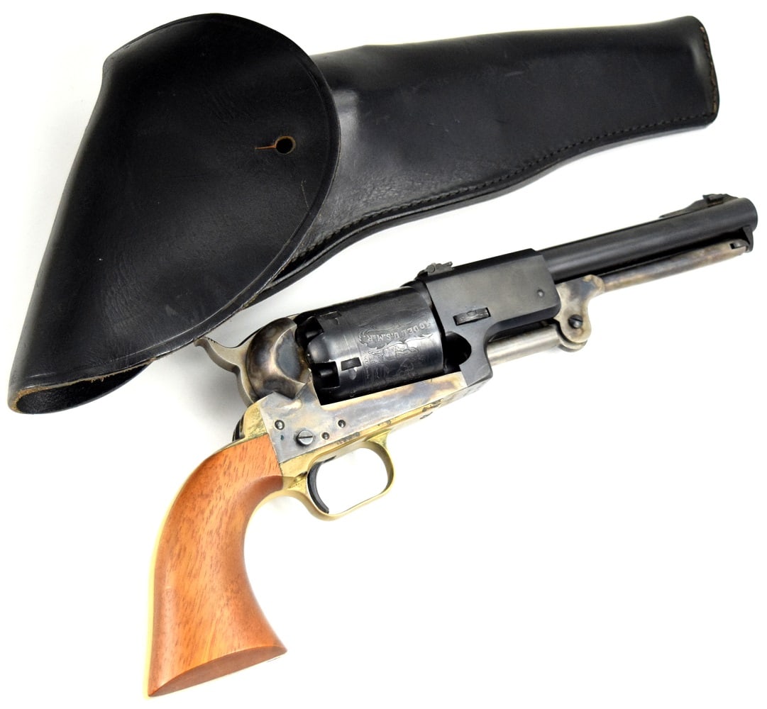 Model 1860 US Army .44-Caliber Black Powder Revolver With Holster: This fully functional replica Model 1860 Army .44-Caliber Black Powder Revolver, is fashioned after 1 of the most popular cap-and-ball, single-action revolvers ever made. The 1860 Army .44 was a mains