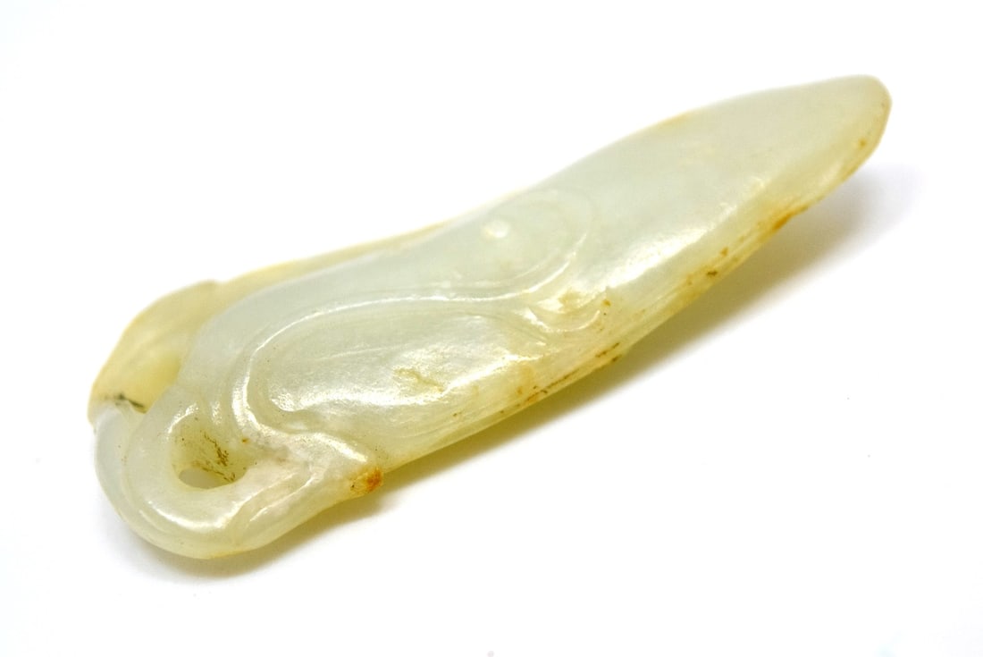 Antique Chinese Mystical Animal Mutton White Jade Pendant (1 of 10)