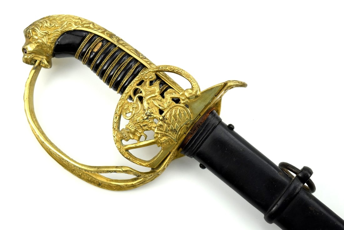 Personalized WWI Imperial German Bavarian Officers Sword by W.K.&C. (1 of 20)
