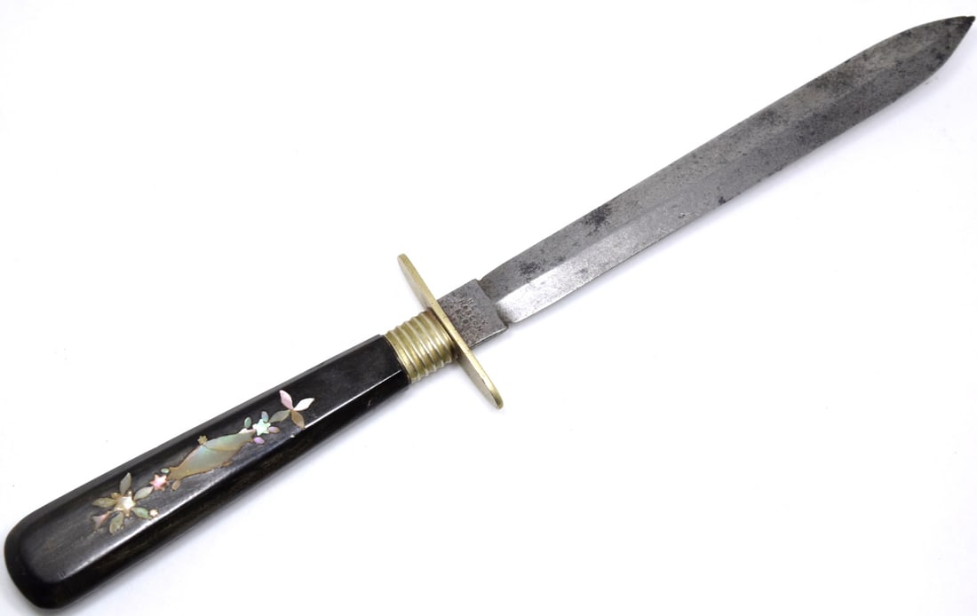 全てのアイテム 19 Century Knife By Henry Hobson & Sons Steel Stiletto Blade 工芸品