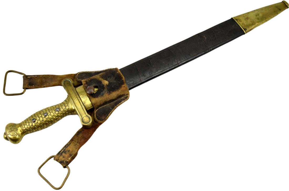 US Civil War  Artillery Short Sword w/ Scabbard and Frog (1 of 20)