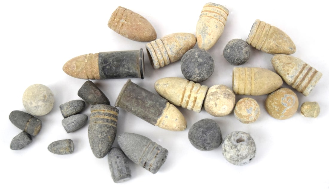 Lot Civil War Lead Bullets And Musket Balls (1 of 4)