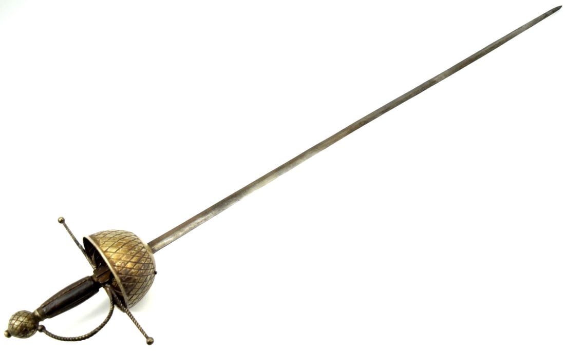 17th Century Spanish Hilt Cup Rapier (1 of 20)