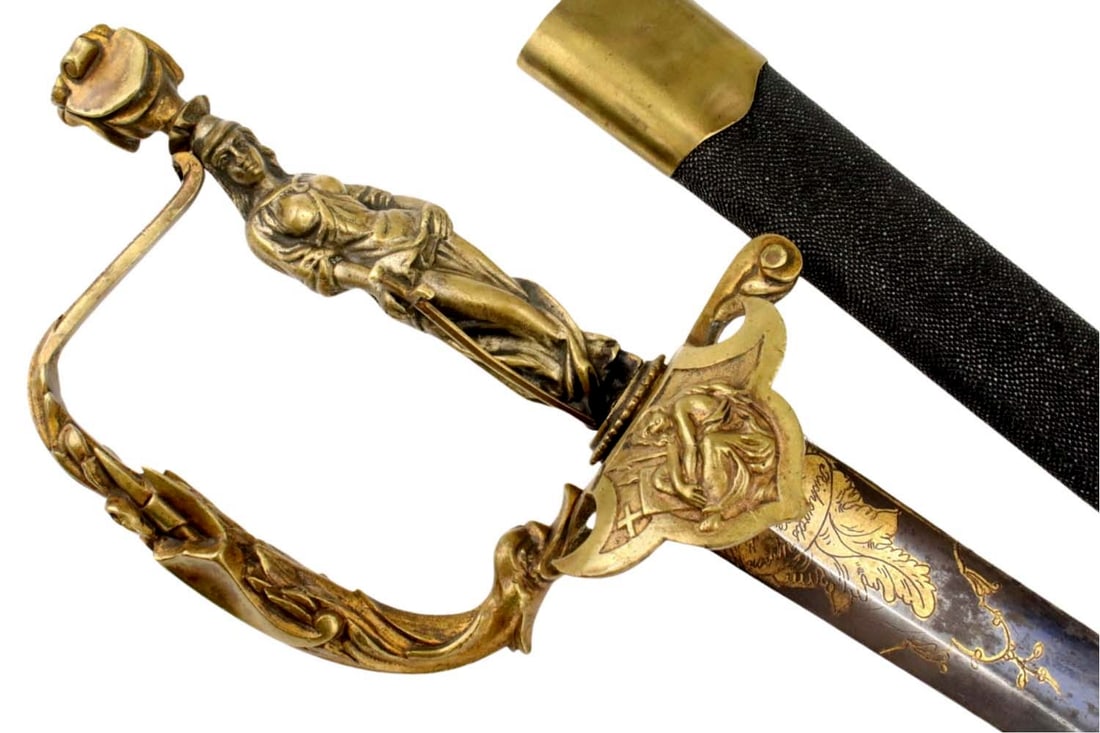 Beautiful 19th C. US Navy Officer's Presentation Grade Sword by ''Richards Upson & Co. New York'' wi (1 of 20)