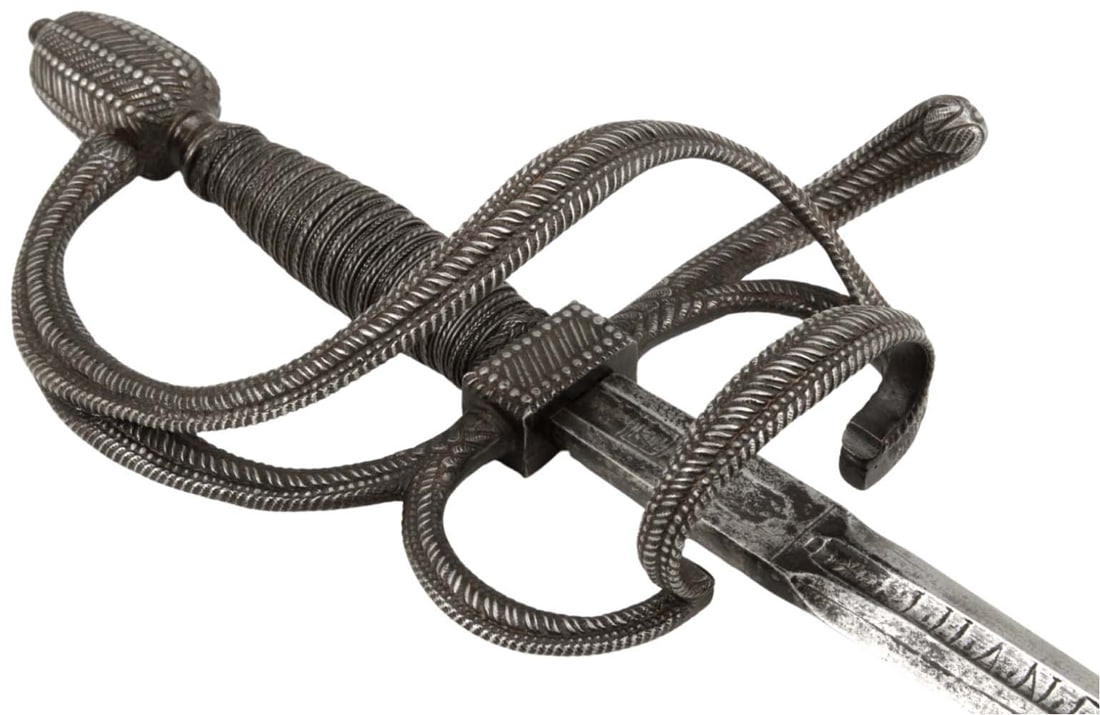 Beautiful Quality Spanish Swept-hilt Rapier Sword with Profusely  Chiseled Steel Hilt and Very Fine (1 of 20)