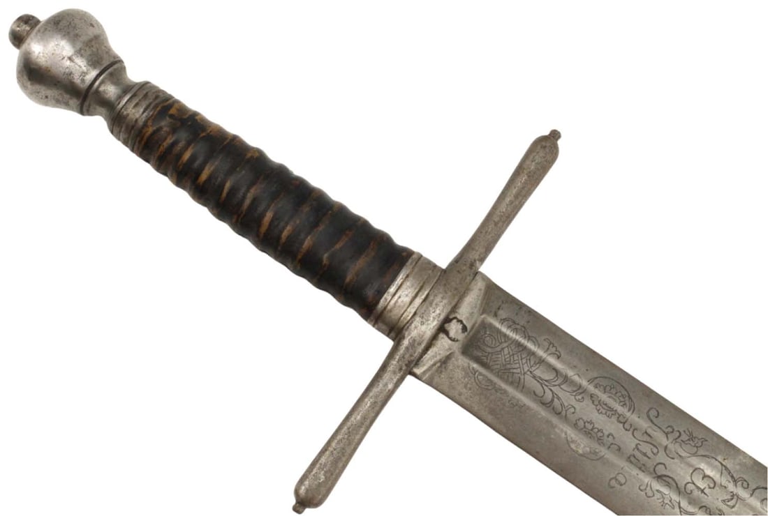 Very Nice German Executioner's Beheading Justice Sword with Very Broad Fullered Blade Engraved with (1 of 20)