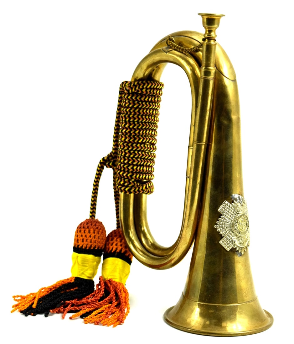 19th Century Continental Military Brass Bugle (1 of 5)