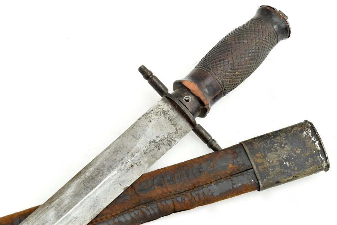 Early 19th C. Large English or French Hunting Dagger. (1 of 16)