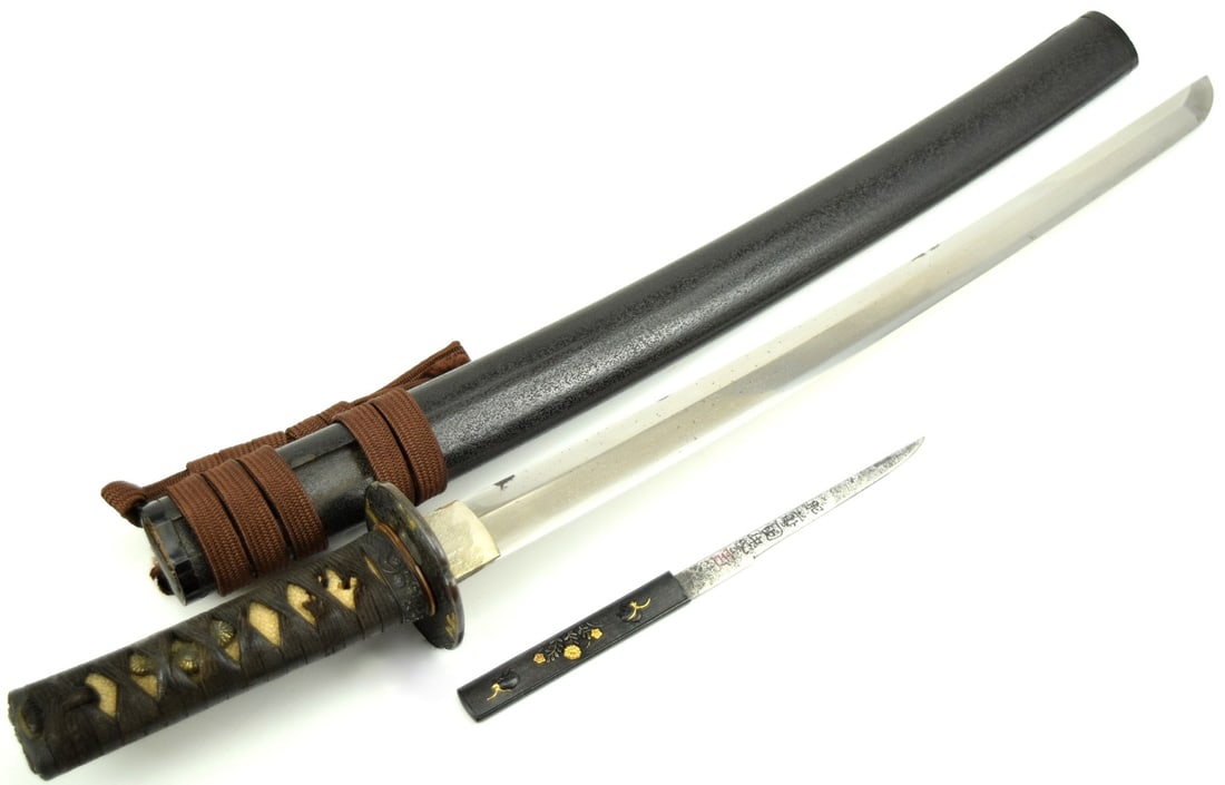 VERY NICE SHINTO OR SHINSHINTO WAKIZASHI SWORD ~ SIGNED HIZEN NO KUNI TADAYOSHI (1 of 20)