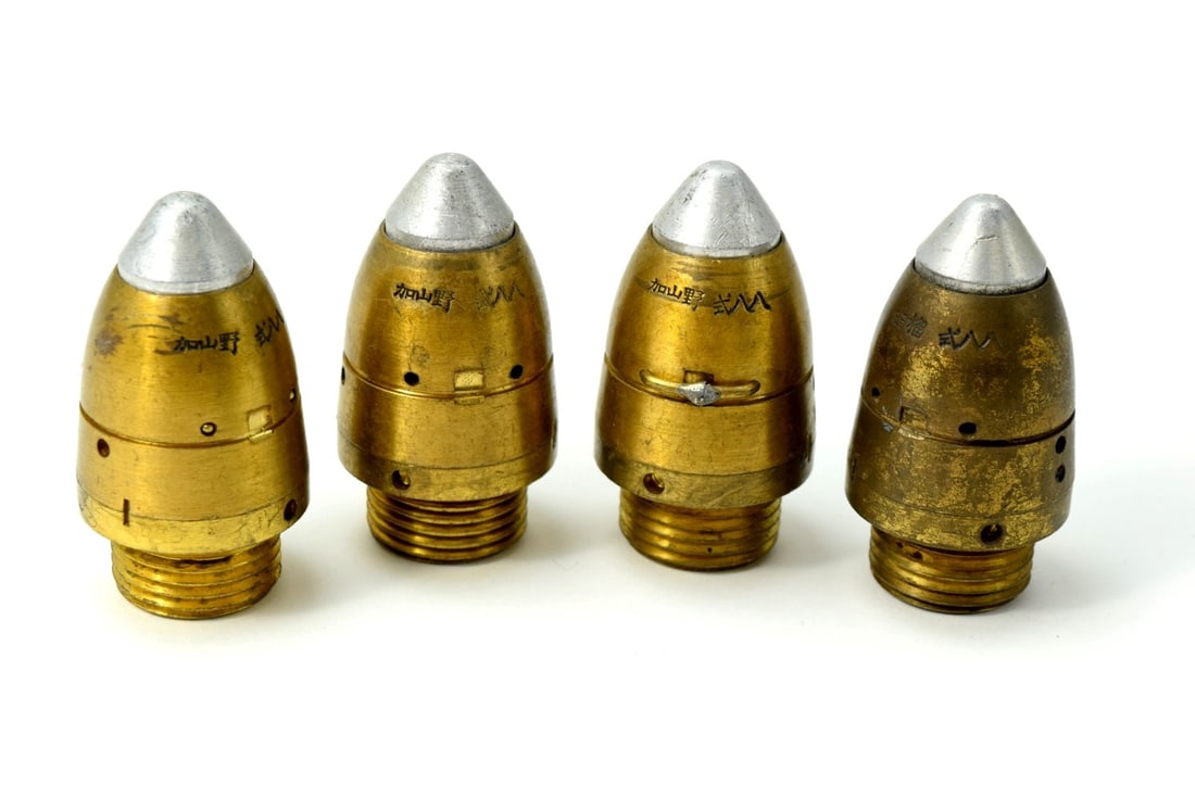 Lot 4 WW2 Japanese type 90 Artillery Fuses (1 of 9)