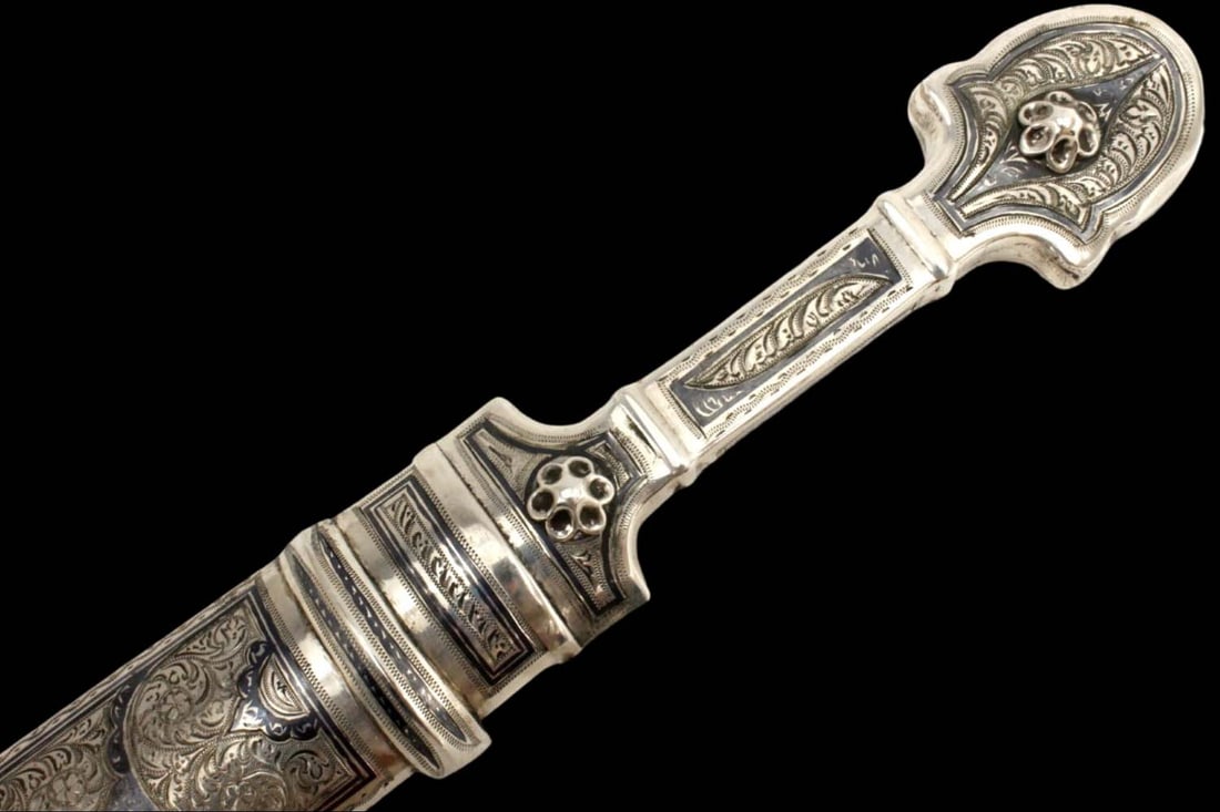 Impressive Large Russian Caucasian Dagestan Kubachi Presentation KINJAL Dagger Short Sword in High (1 of 20)