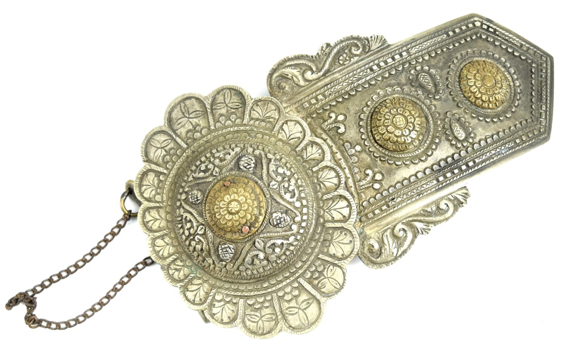 Nice Antique Russian or Greek Large Silver Belt Buckle. (1 of 4)