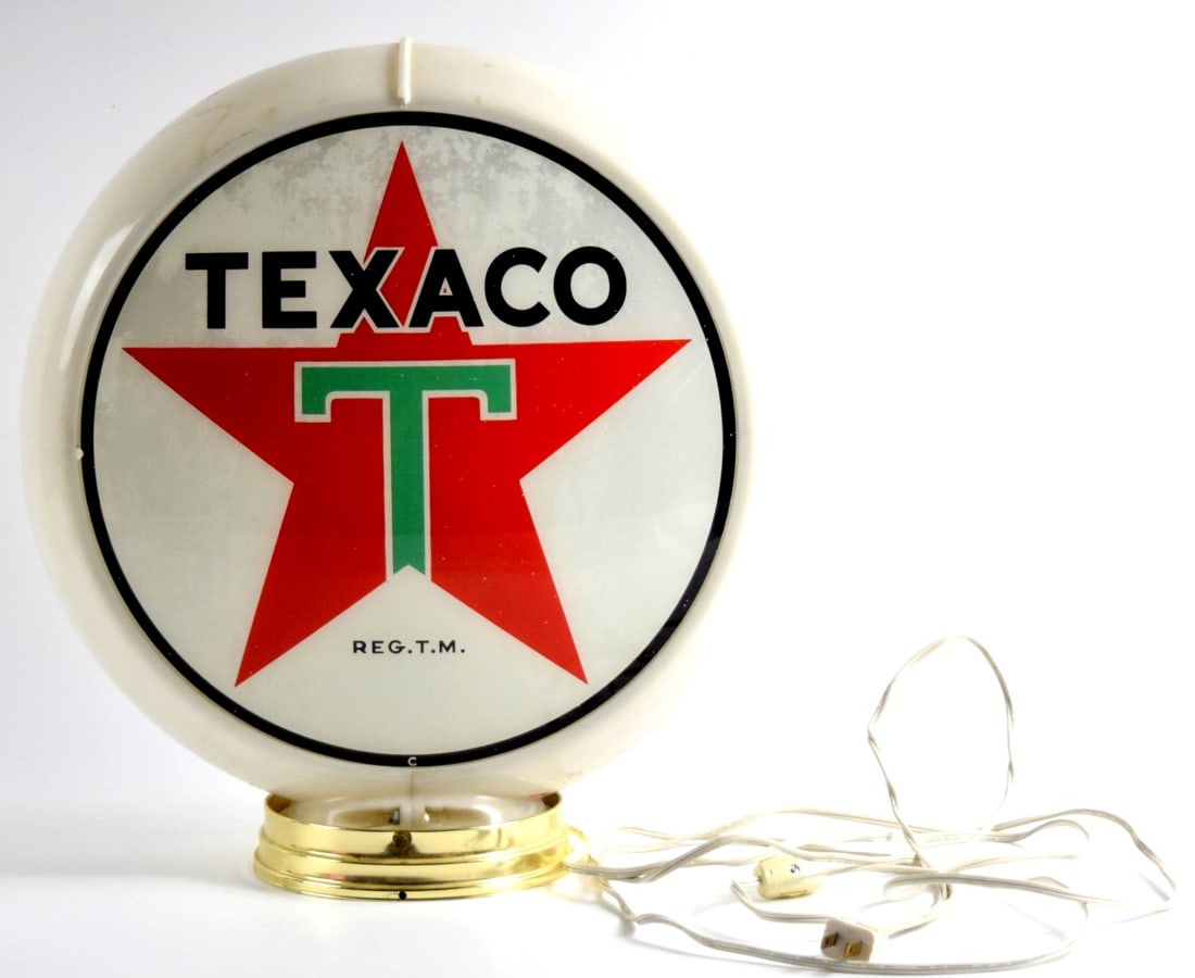 Vintage Texaco Gas Pump Globe Top Sign (1 of 5)