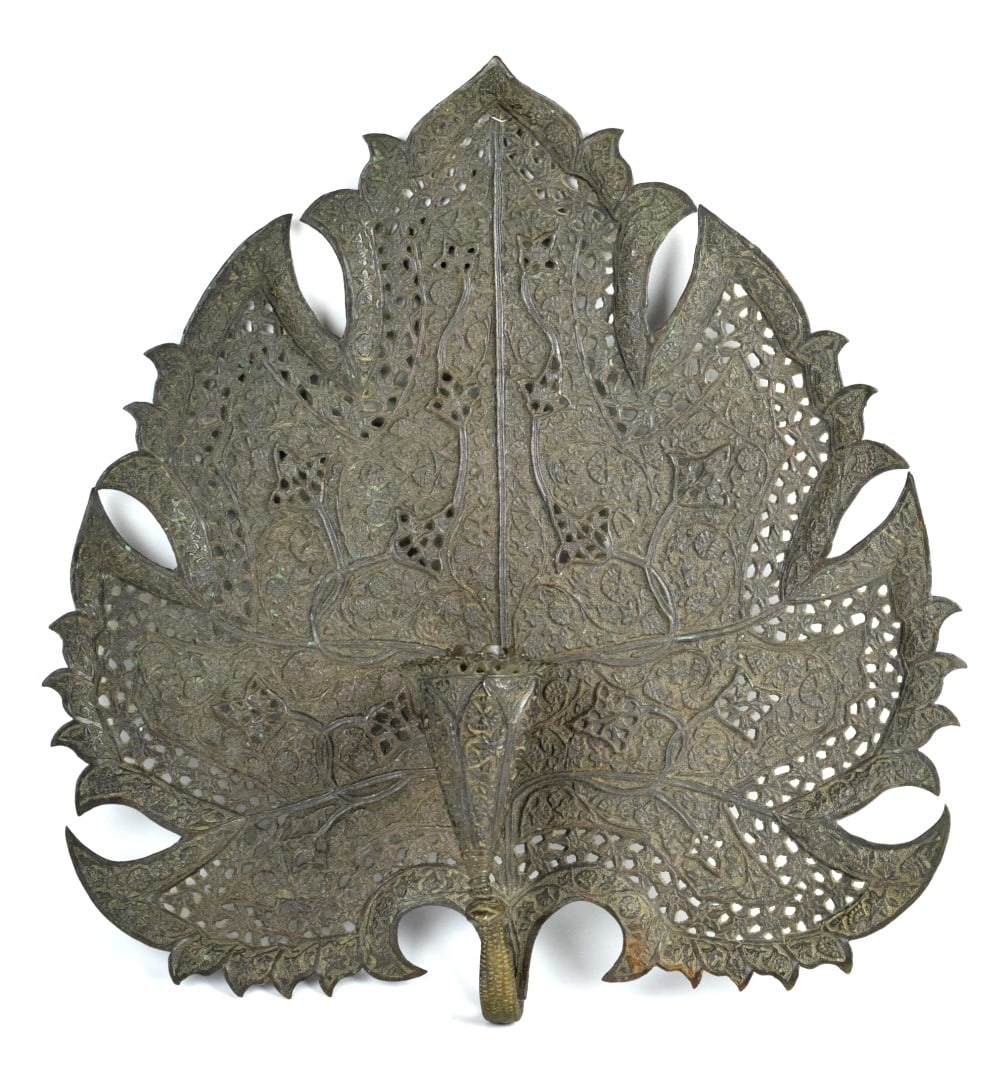 Fine Large Antique Persian Peacock Design Candle Holder, Great Details, an Amazing Piece of Islamic (1 of 9)