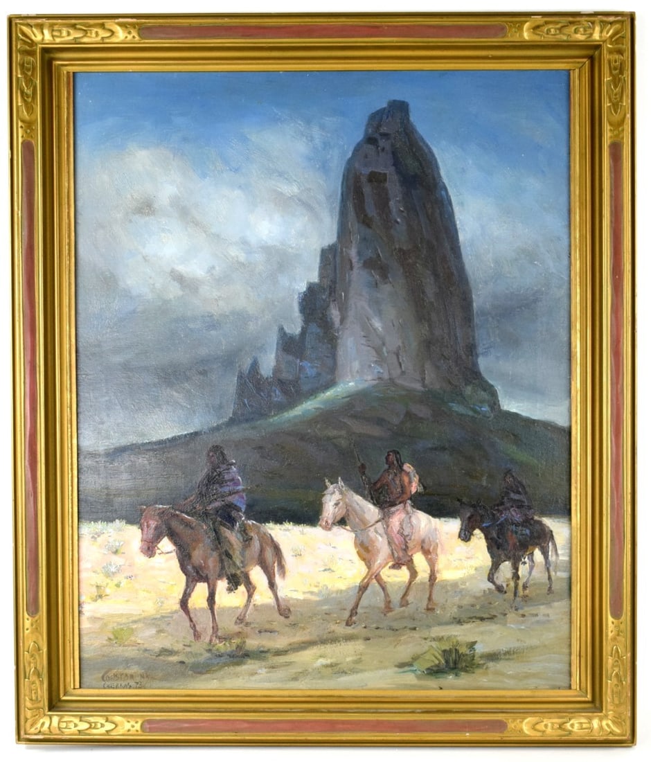 American Russian Constantine Cherkas Coming Home Oil On Canvas (1 of 7)