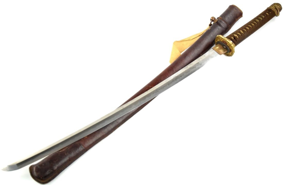 Rare WW II Japanese Army Officer's Sword by OSAWA KANEHISA SAKU. Bearing Seldom Encountered KOKUIN (1 of 20)