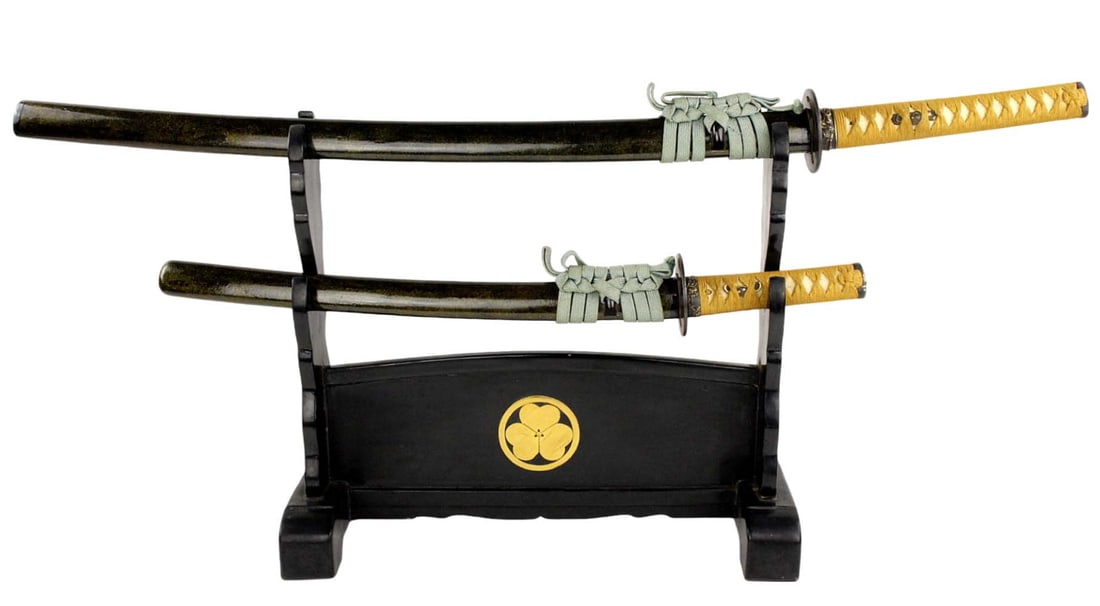 Very Good Japanese Samurai DAISHO Set of KATANA &  WAKIZASHI in Matching Mounts. (1 of 20)