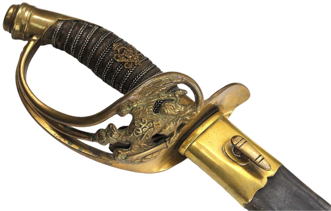 Exceptionally Rare German M-1889 Customs Officer Short Sword with Impressive Quill-back Blade, Well (1 of 20)
