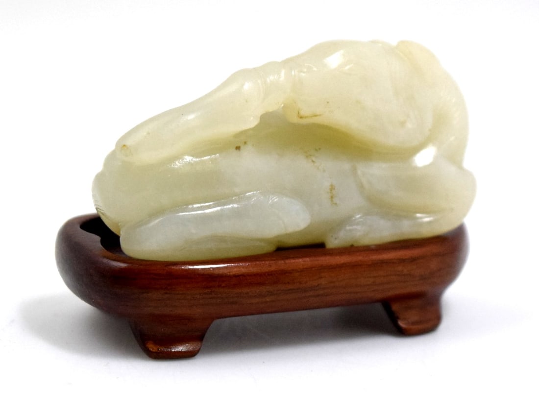 Antique Chinese Pale Green Mutton Jade Carved Horse (1 of 4)