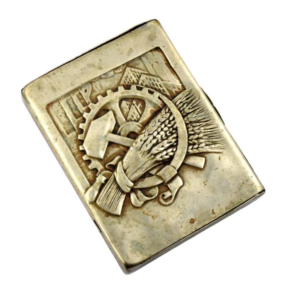 1930s Russian Soviet Cigarette case - Industrial Revolution (1 of 5)