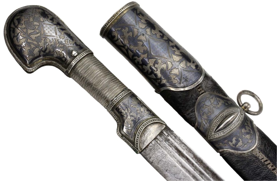 Very Fine 19th C. Turkish SHASHKA Sword Made by Russian Caucasian Armenian Jewelers in Ottoman (1 of 19)