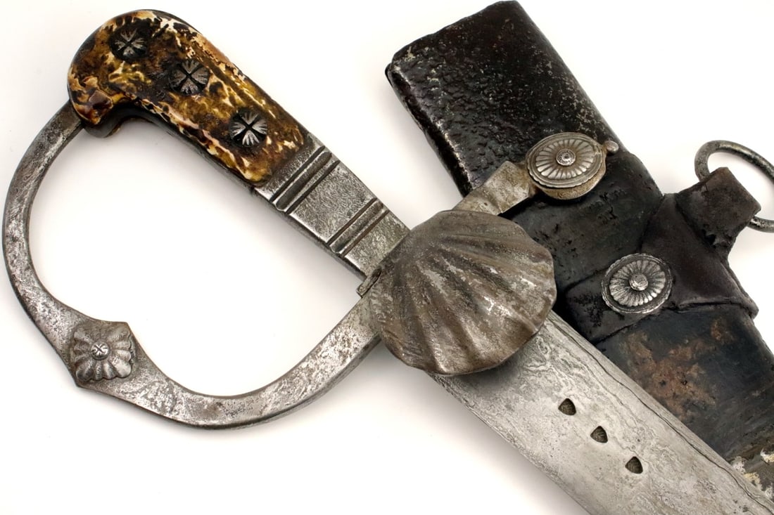 Amazing GIGANTIC 16th-17th C. Polish Nobleman's Hunting Sword with Massive Broad Damascus Steel (1 of 20)