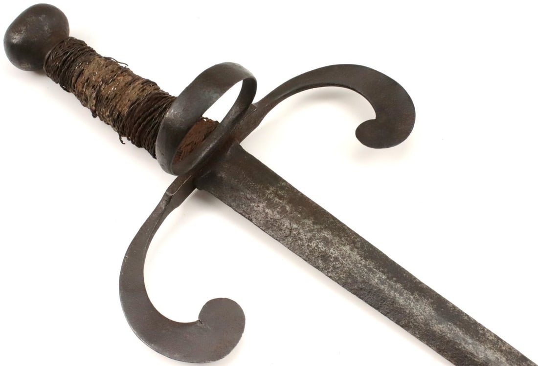 Elegant and Long 16th-17th C. Left Hand Dagger, Probably Italian French or English, Remains of (1 of 20)