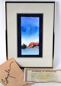 Native American Watercolor Painting By Wayne Beyale