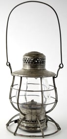 Antique 1893 No. 39. Railroad Lantern w Matching Globe