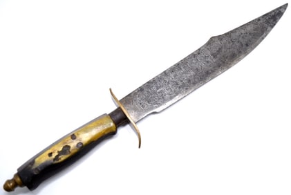 OLD LARGE MEXICAN KNIFE WITH BOWIE LIKE BLADE