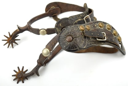 Exclusive Pair North & Judd Iron Western Spurs