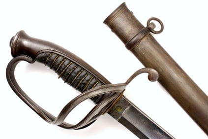 AMERICAN CIVIL WAR NON-REGULATION CAVALRY OFFICER'S SWORD OF GERMAN MANUFACTURE ~ NICELY ETCHED &