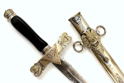 Very Rare 1863 Dated Masonic 32nd Degree Masons Sword, American Civil War era, Finely Etched &