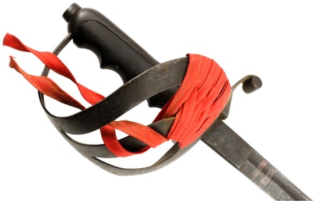 Antique 19th C. to WW I Italian Officers Sword, Good Engraved Blade, Marked Pommel