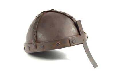 Interesting Victorian or Earlier Period Anglo-Saxon Style Helmet
