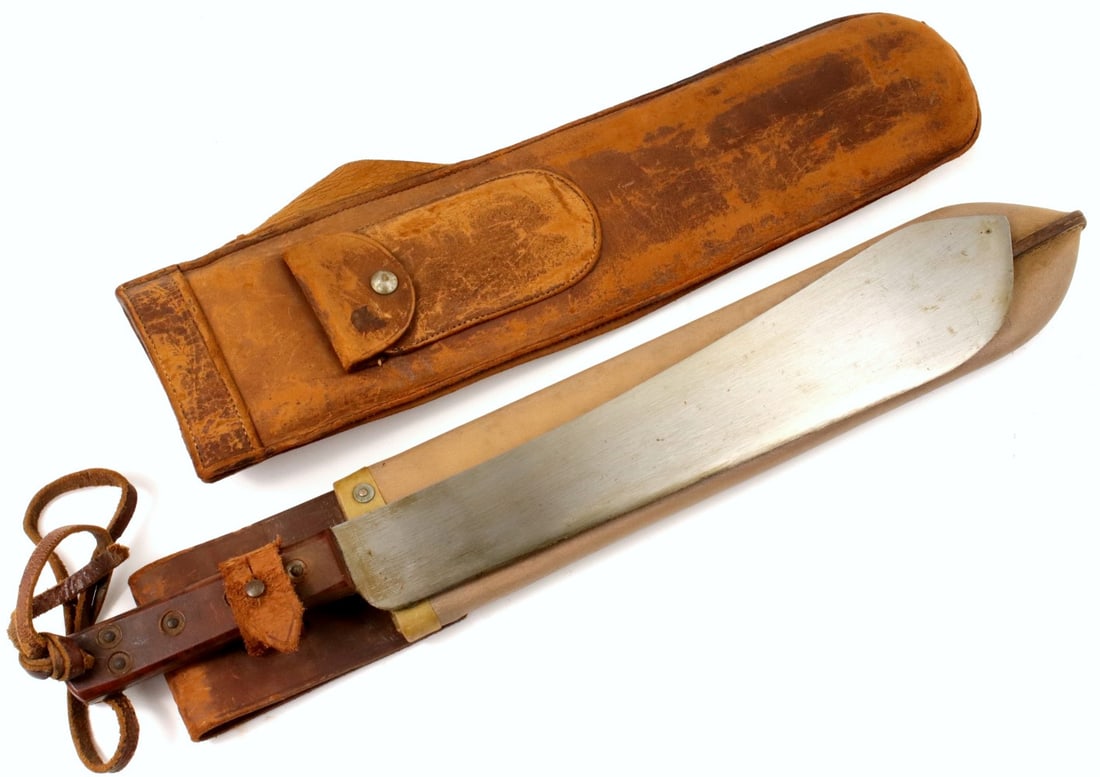 English British WW II Machete Bolo Jungle Knife Short Sword. (1 of 17)