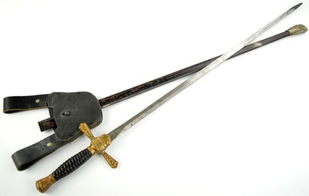 Model 1850 US Militia Officer's Sword, Gilt Mounts.