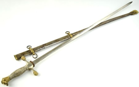 Vintage US West Point Military Academy Cadets Sword. Scarce Spanish Import Blade.