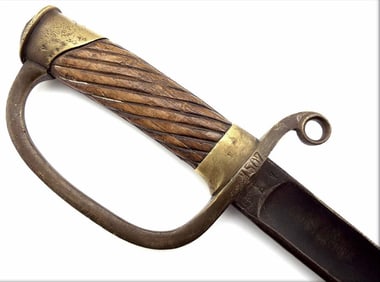 ANTIQUE 1905 RUSSIAN DRAGOON SHASHKA SWORD WW I RELIC CONVERTED TO FIGHTING KNIFE DAGGER. WELL