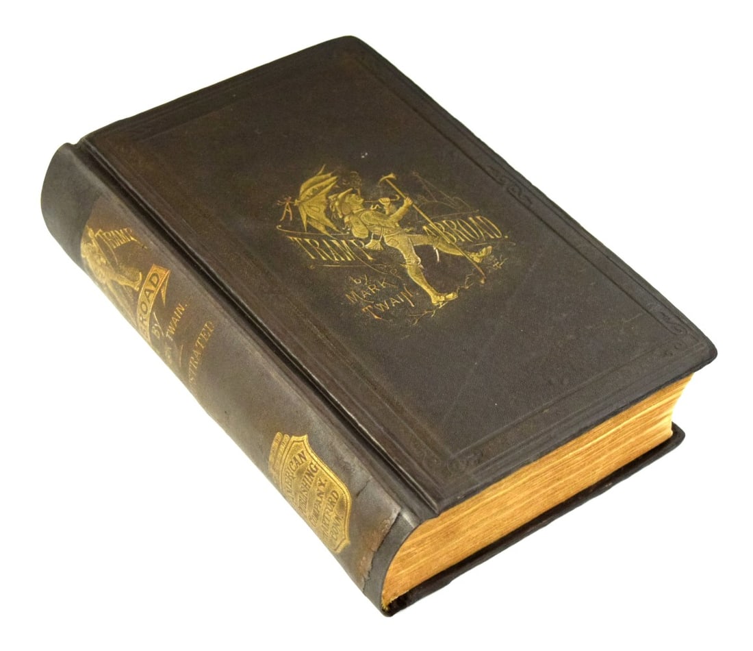 Antique Book Late 19th Century Mark Twain A Tramp Abroad First Edition
