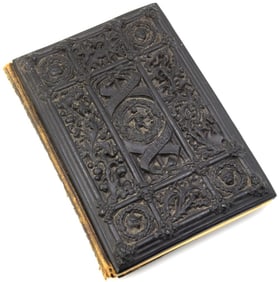 Antique Book Parables of Our Lord 1849 Papier Mache Boards Book