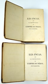 Antique Book The Incas: or the Destruction of the Empire of Peru. Two Volume Set