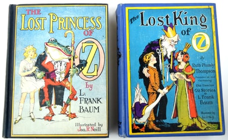 Antique Book The Lost King of Oz and The Lost Princess of Oz Books