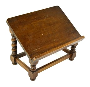 Antique Carved Wood Lectern Book Stand