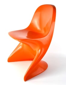 Vintage Casalino 1 Orange Atomic Chair