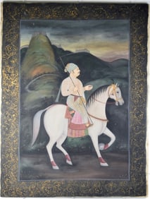 Indian School D'un Maharaja Painting