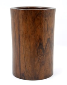 Chinese Huanghuali Brush Pot Qing Dynasty