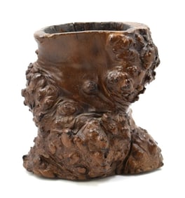 Chinese Scholar Root Wood Brush Pot