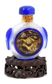 Antique Chinese Peking Glass Snuff Bottle